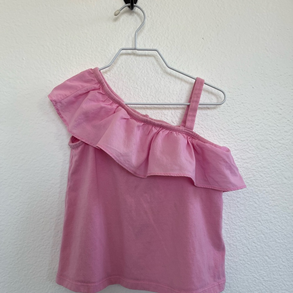 Janie and Jack Ruffled One-Shoulder Top